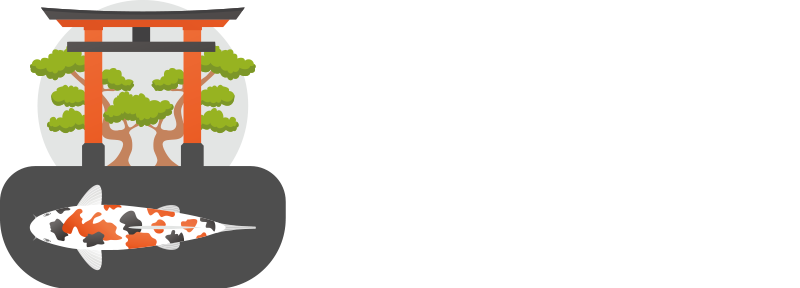Logo Marks Koi voer - Wit